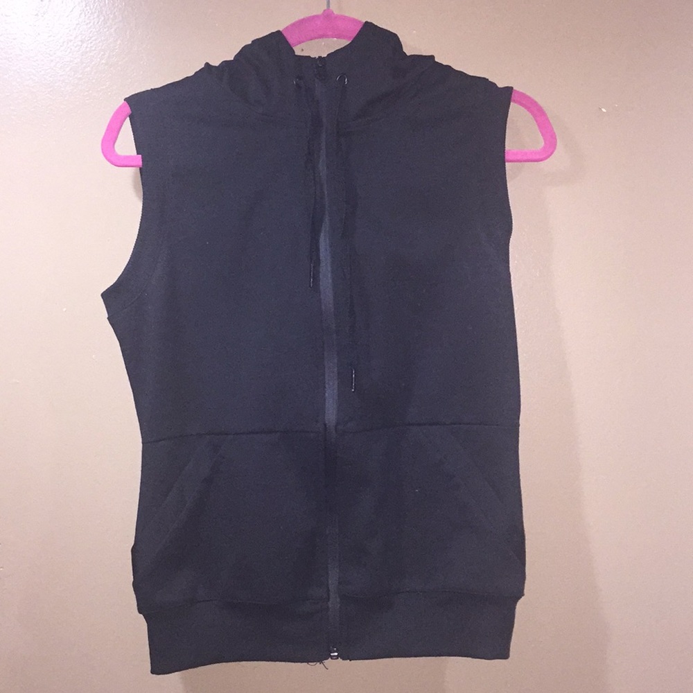 Black Cotton Vest